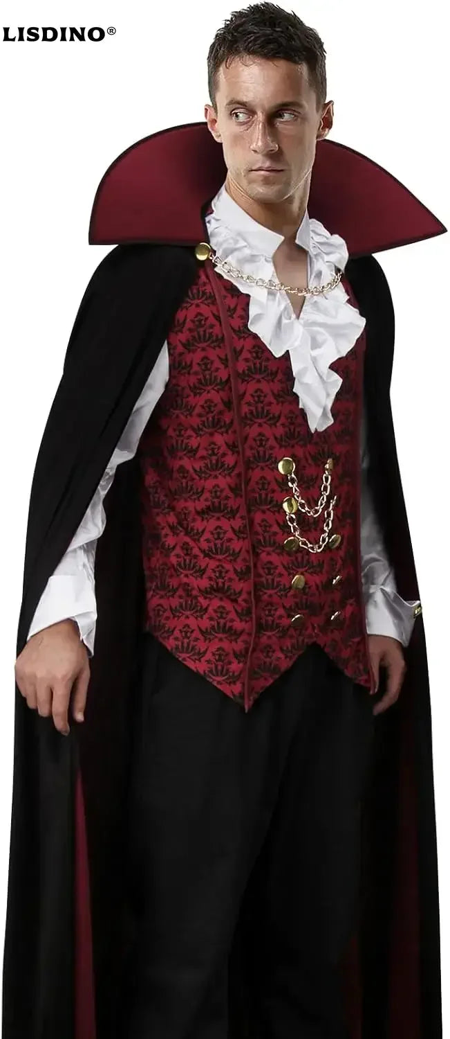 Déguisement Vampire Gothique Homme – Chemise et Cape