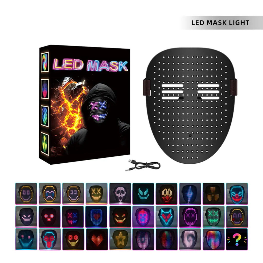 Masque LED Lumineux Transformable