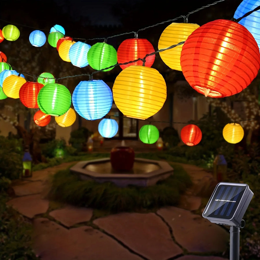 Guirlande Solaire LED Halloween – Lanternes, 3,5 à 6,5 m
