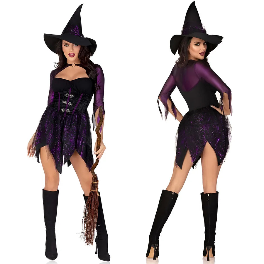 Robe de Sorcière Femme – Déguisement Taille Unique