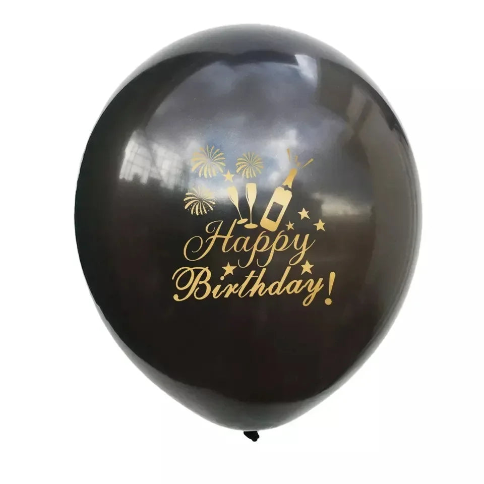 Lot de 15 Ballons Latex Or, Argent et Confettis – vue 19