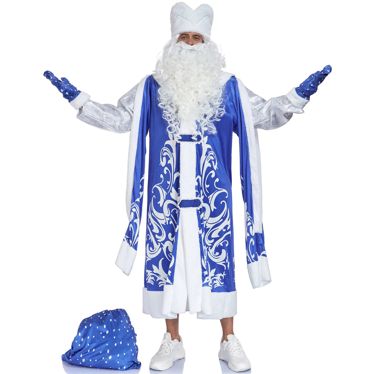 Costume de Père Noël Rouge ou Bleu – Ensemble Complet – vue 8