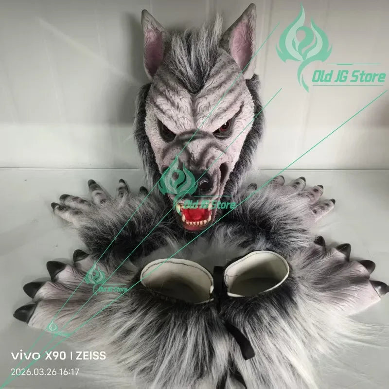 Déguisement Loup-Garou – Masque, Griffes et Pieds – vue 4