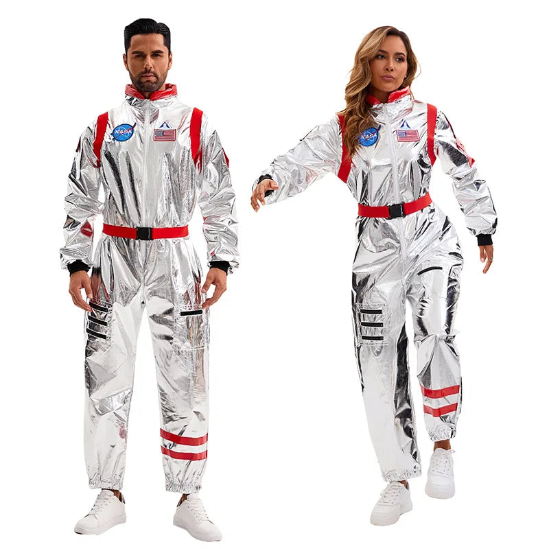 Déguisement Astronaute Adulte — Combinaison Argentée et Lunettes – vue 9