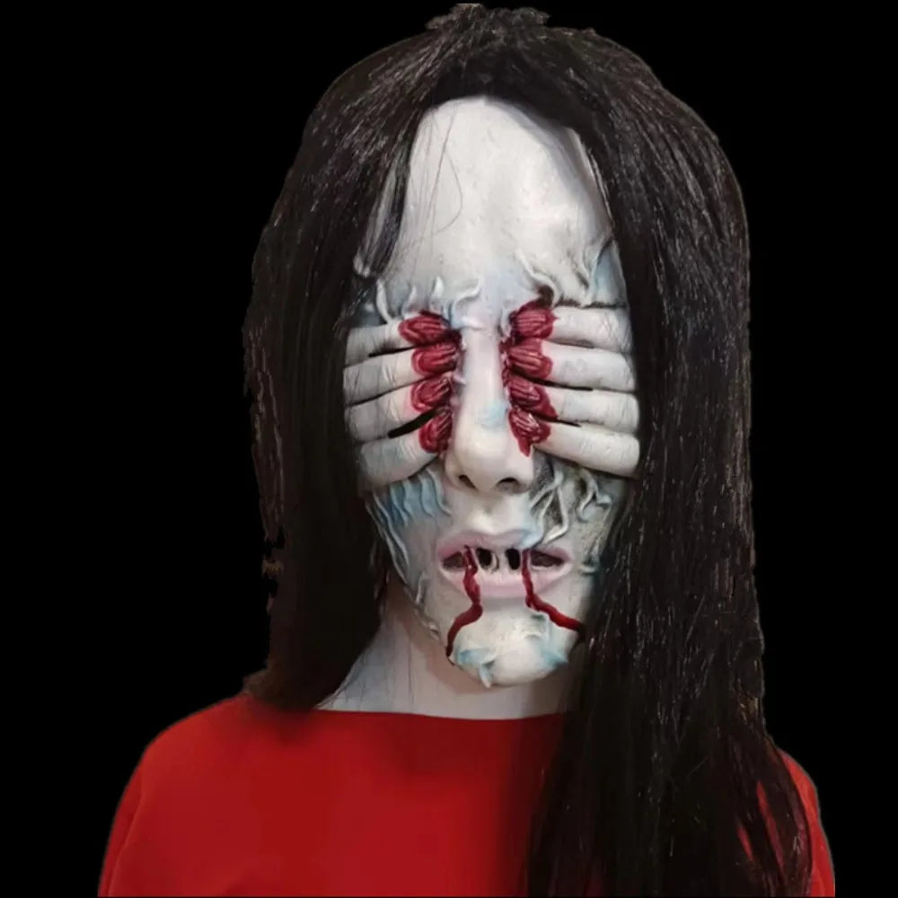 Masque Démon Aveugle à Longs Cheveux – vue 4