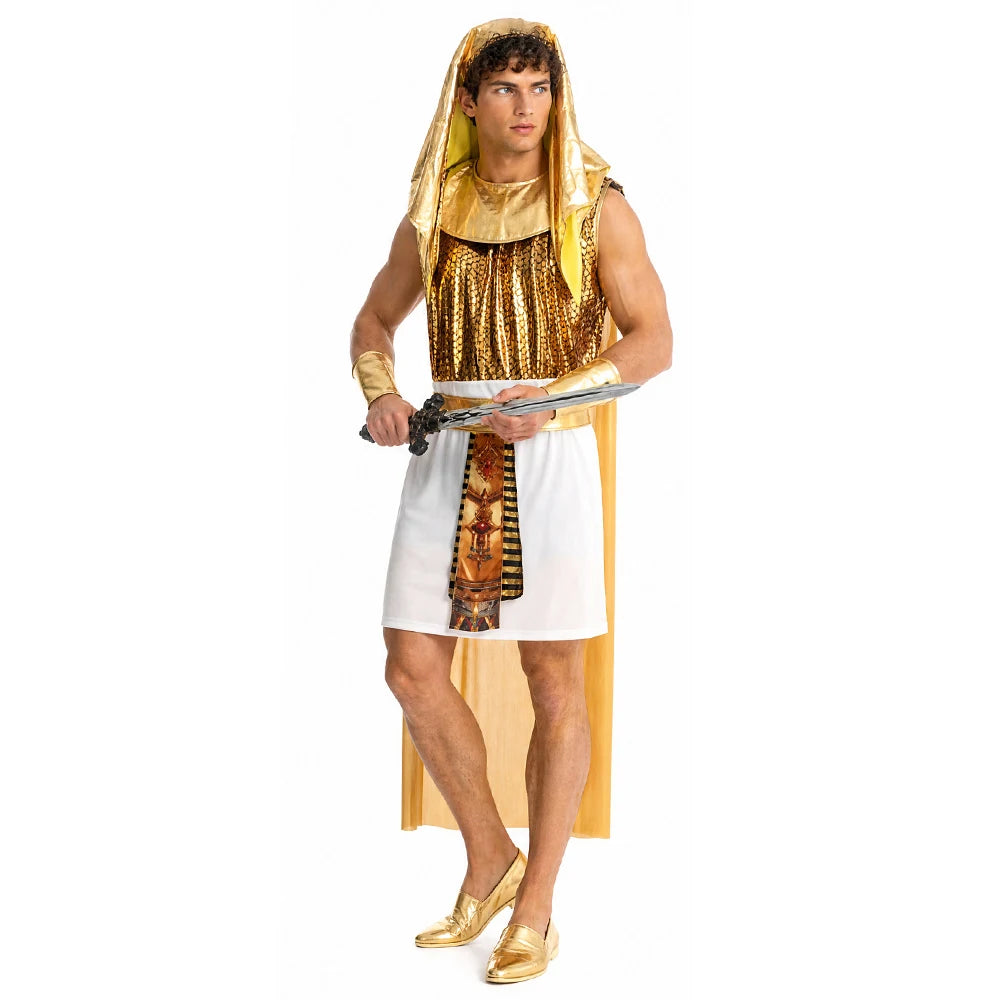 Déguisement Pharaon Égyptien Homme – Ensemble 7 Pièces