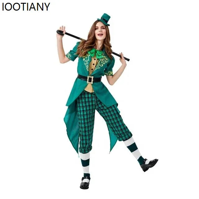 Déguisement Lutin Vert Femme – Robe et Chapeau – vue 4