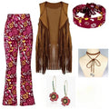 Gilet Hippie à Franges Peace & Love Femme – vue 7