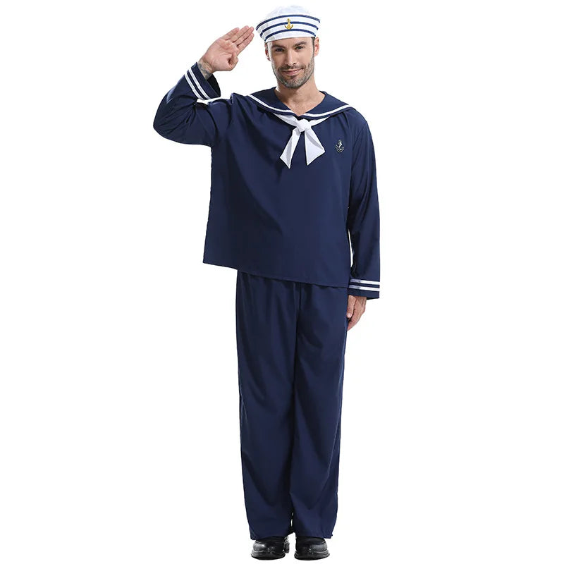 Déguisement Marin 3 Pièces – Chapeau, Haut et Pantalon – vue 5
