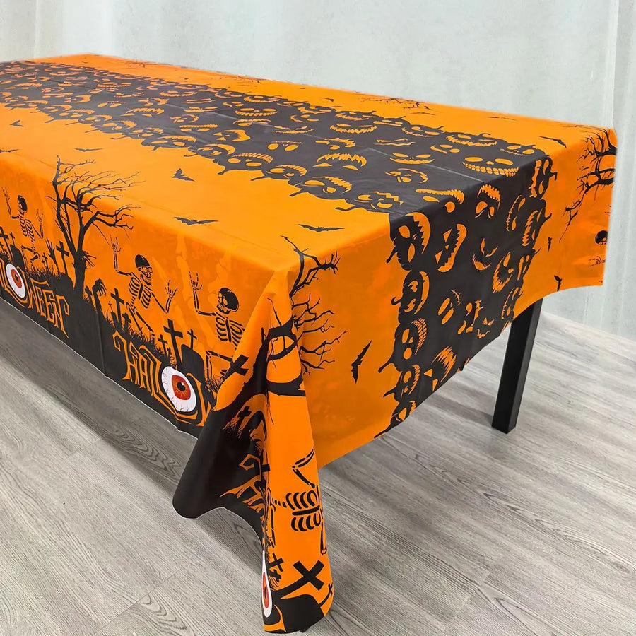 Nappe Halloween Fantômes et Citrouilles – Quatre Couleurs