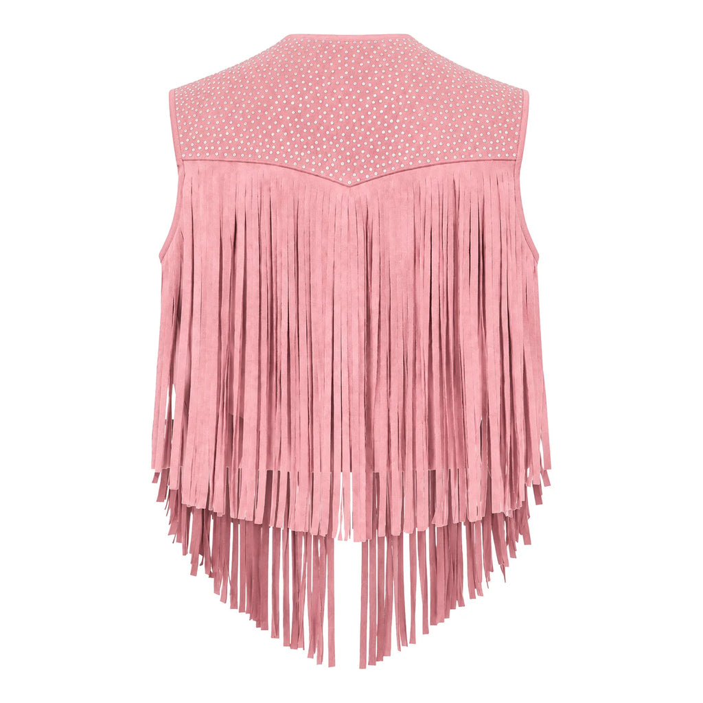Gilet Cowgirl à Franges et Strass Femme – vue 4