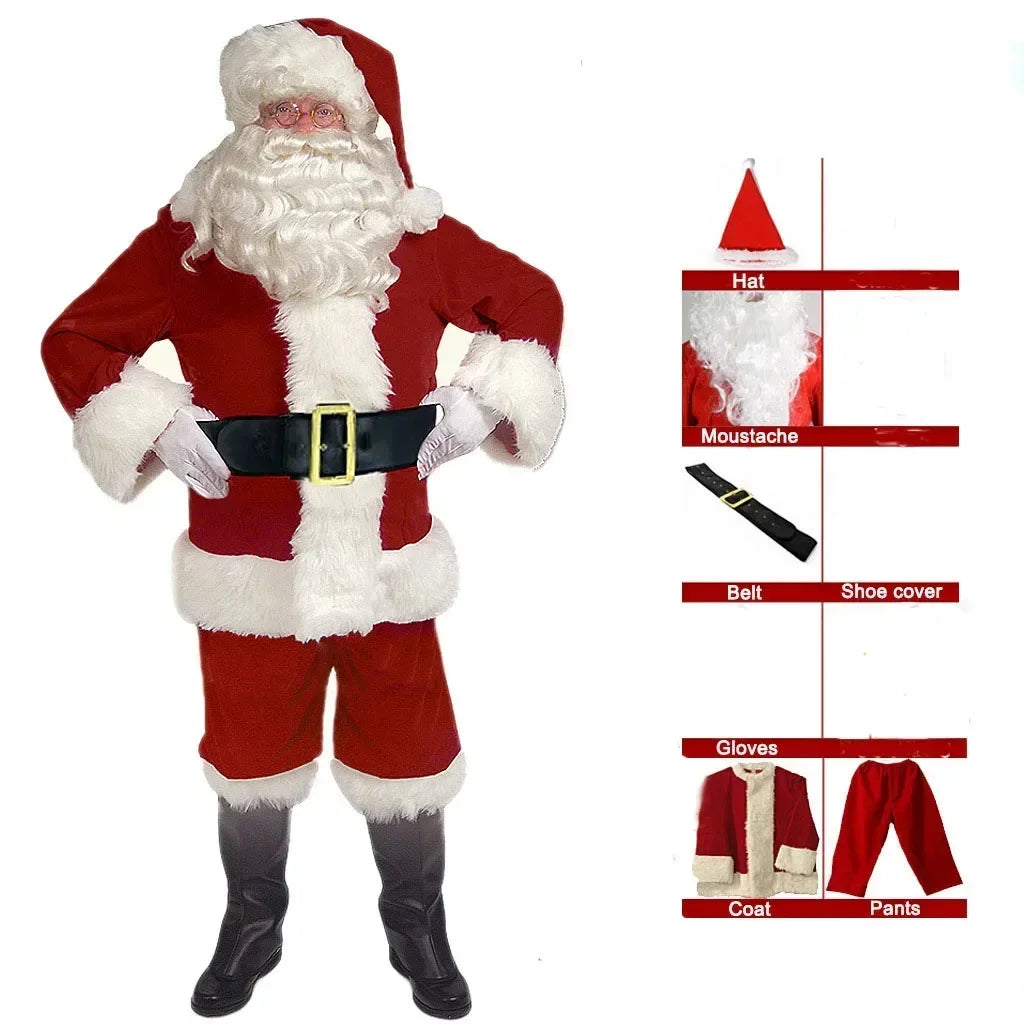 Costume Père Noël de Fête – Tenue de Scène