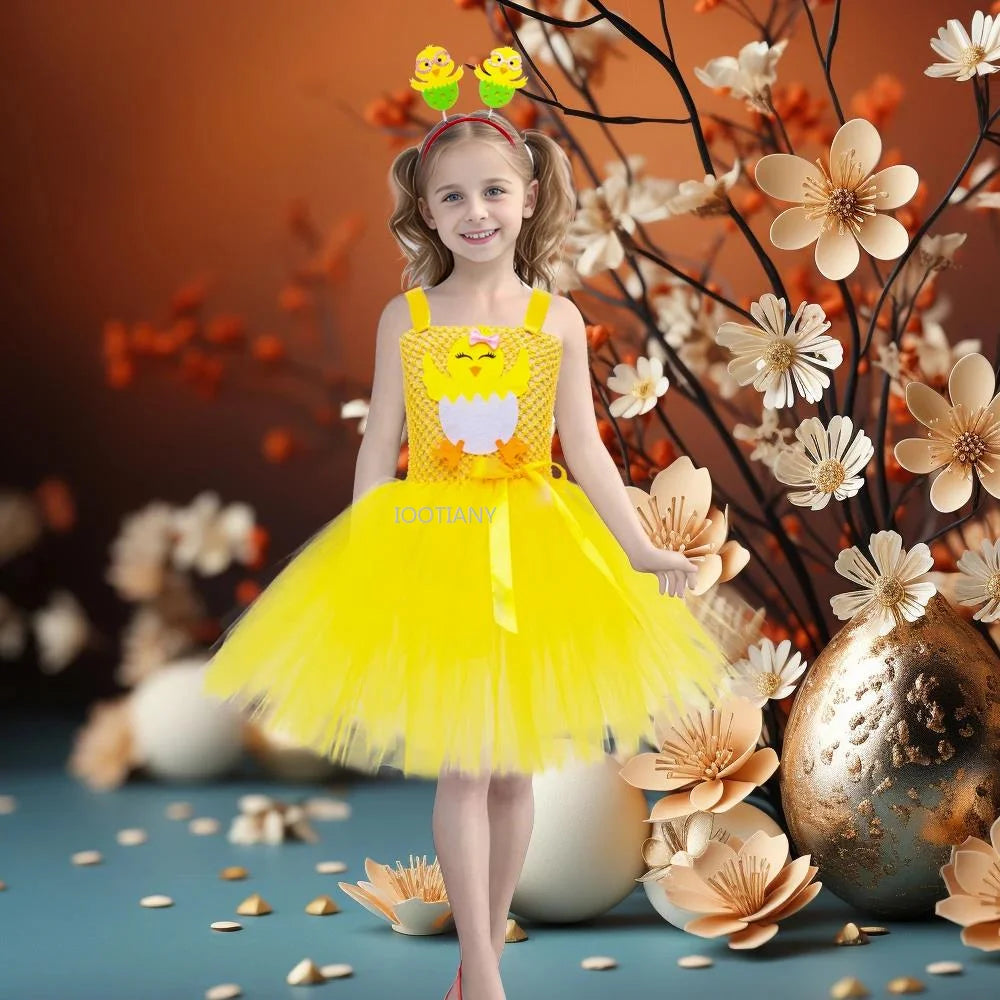 Robe Tutu Poussin Jaune Fille