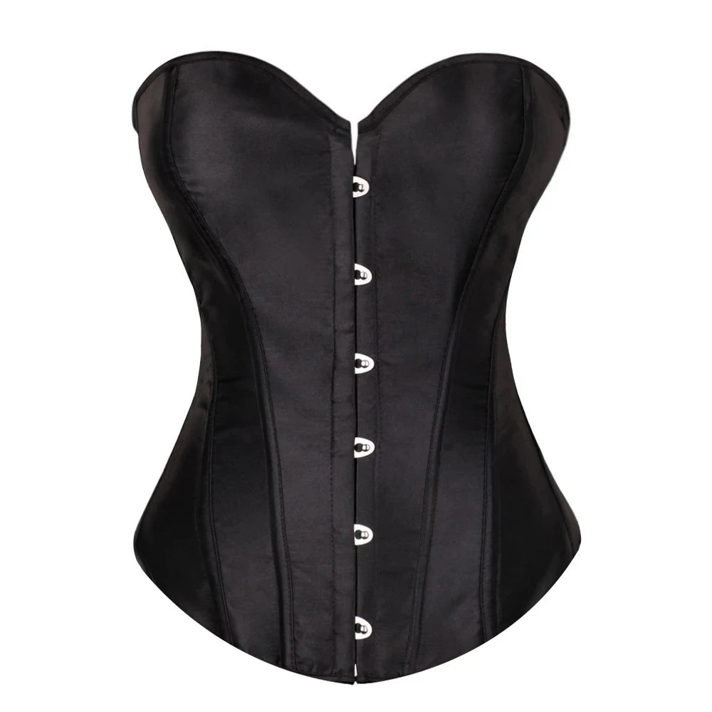 Corset Bustier Sexy à Lacets en Satin – Effet Taille Fine – vue 6