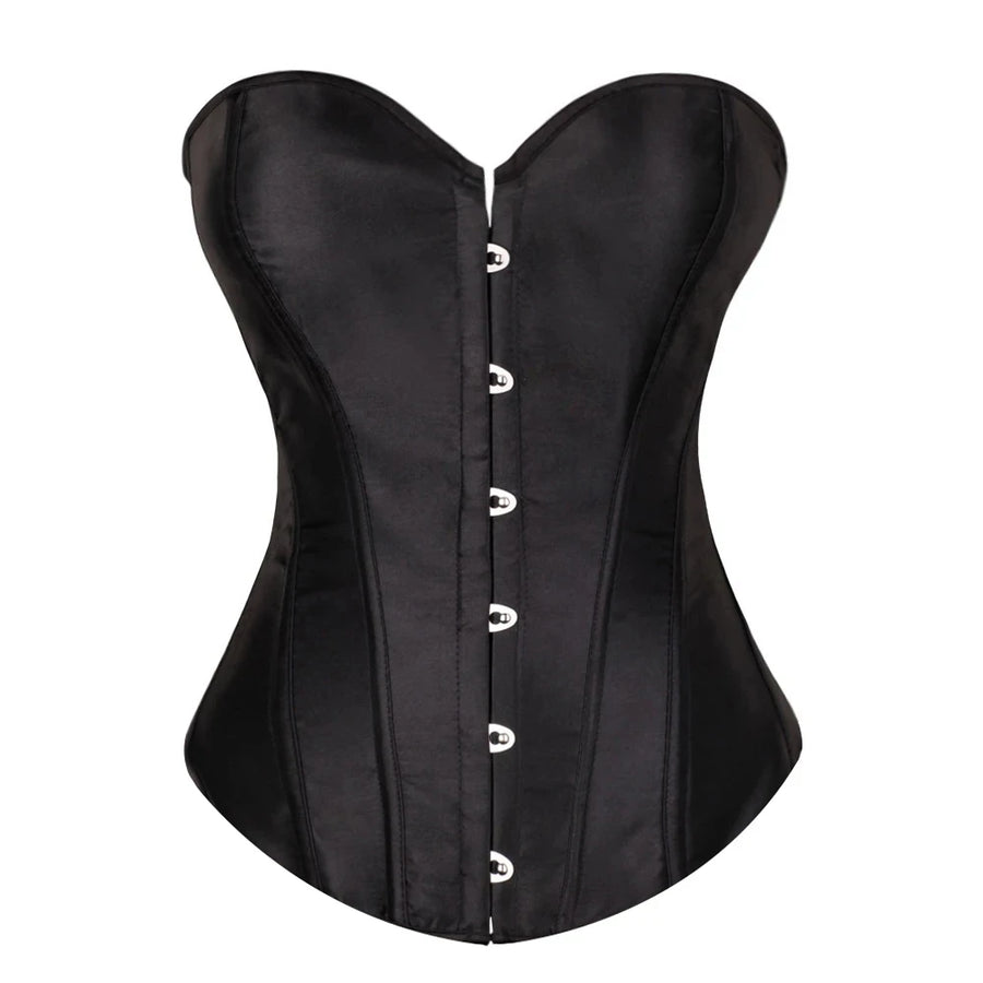 Corset Bustier Sexy à Lacets en Satin – Effet Taille Fine – vue 6