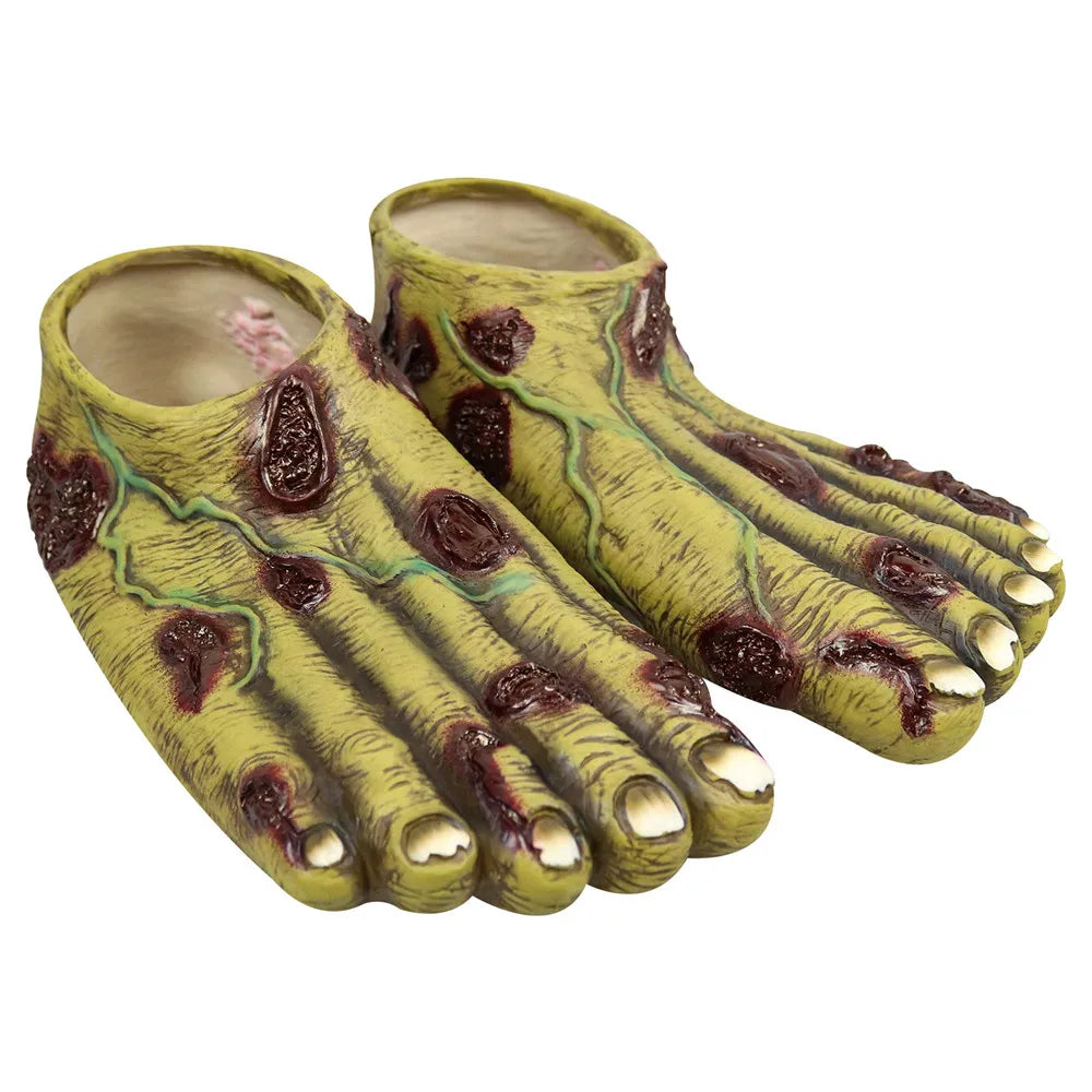 Gants Mains de Zombie Ensanglantées en Latex
