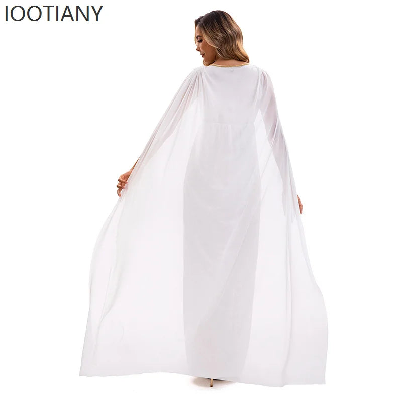 Robe Déesse Grecque Blanche Femme