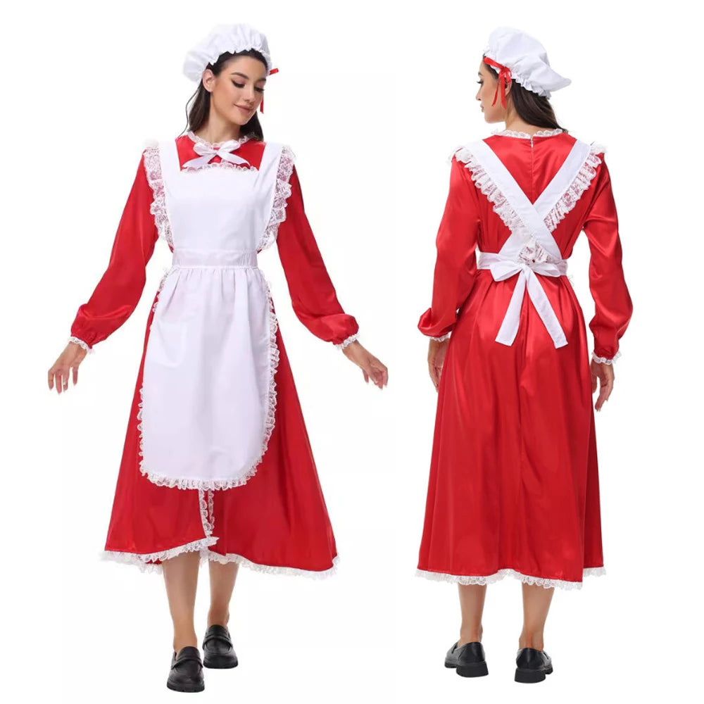 Robe Soubrette de Noël Femme – Tailles S, M et L