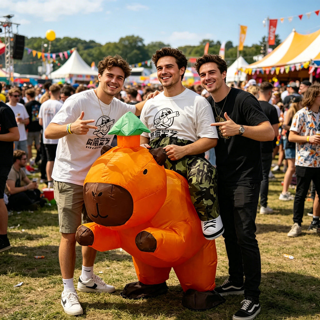 Déguisement Gonflable Capybara à Chevaucher – vue 2