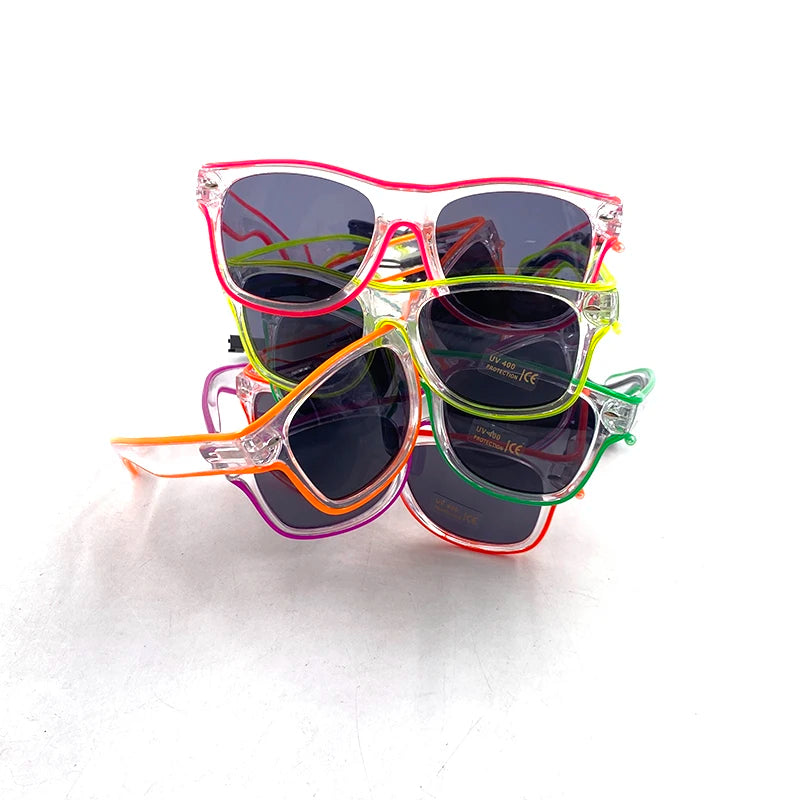 Lunettes Néon LED Lumineuses – vue 4