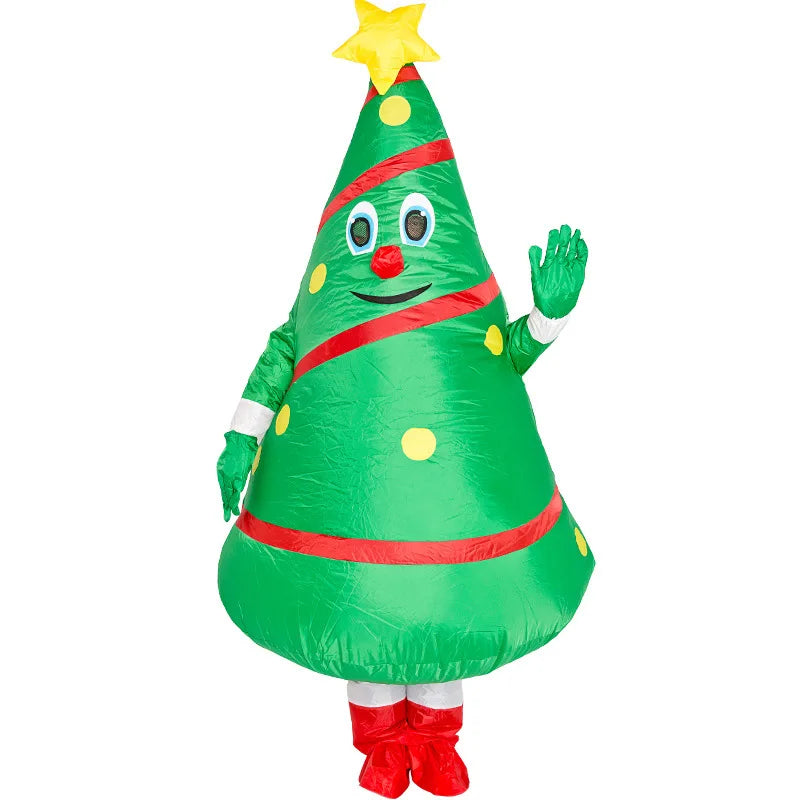 Déguisement Gonflable Sapin de Noël Adulte – vue 4