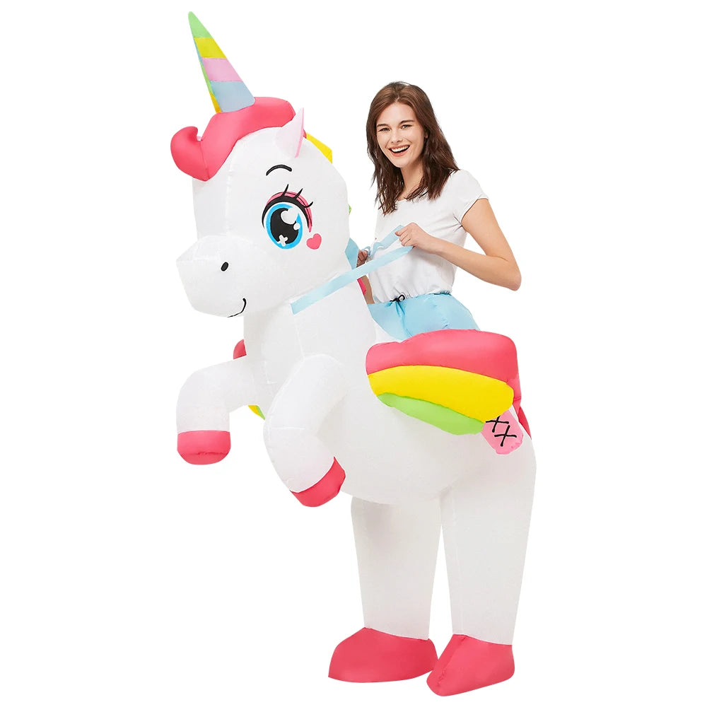 Déguisement Licorne à Chevaucher Gonflable – Plusieurs Tailles