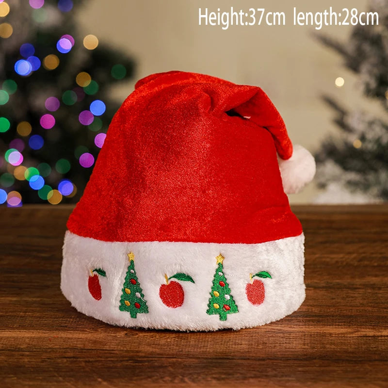 Bonnet de Père Noël Tricoté à Pompon et Fausse Fourrure – vue 10