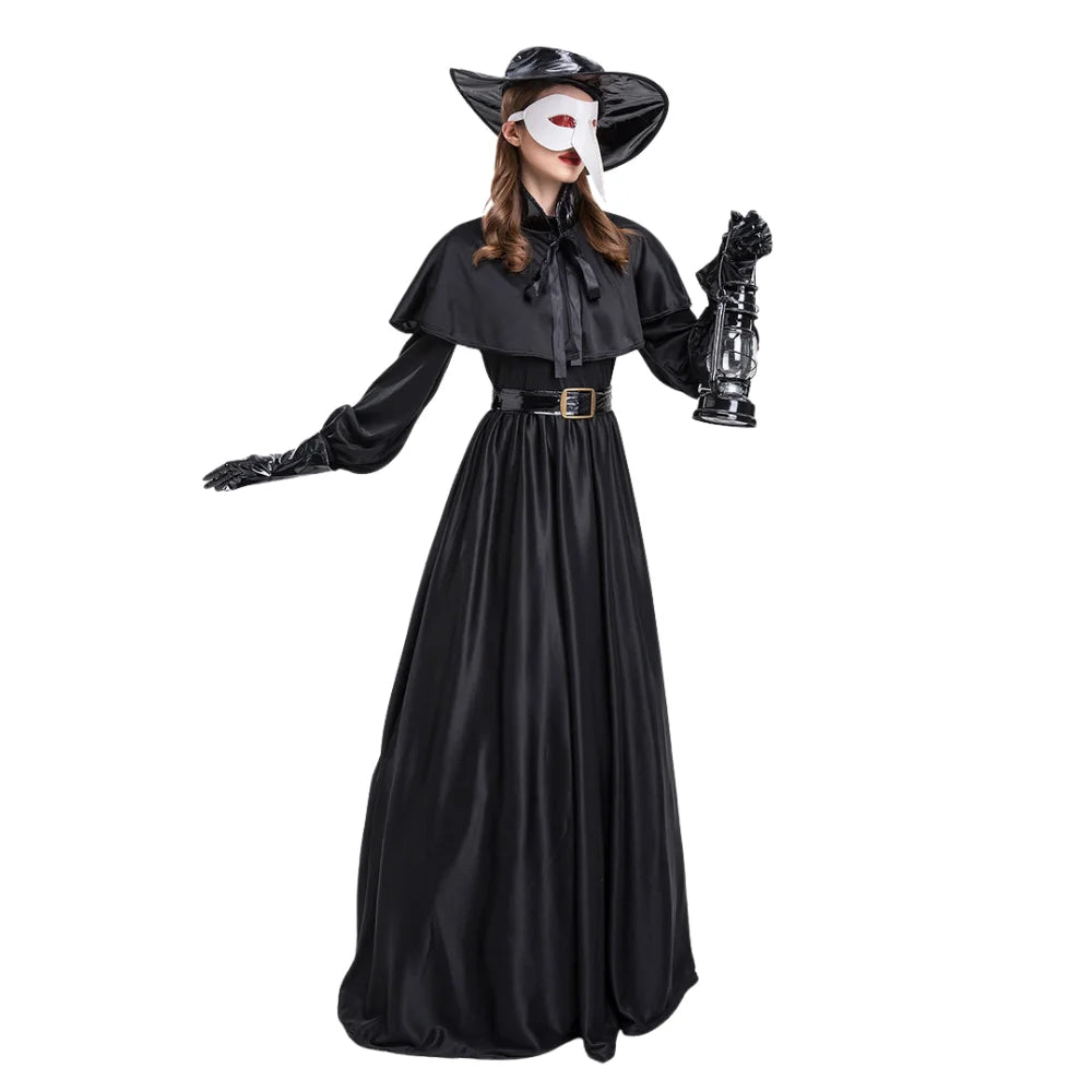 Robe Médecin de la Peste Femme – Ensemble Steampunk – vue 2