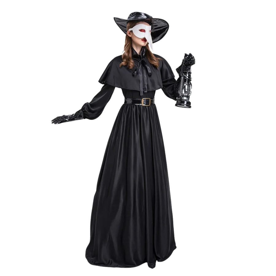 Robe Médecin de la Peste Femme – Ensemble Steampunk – vue 2