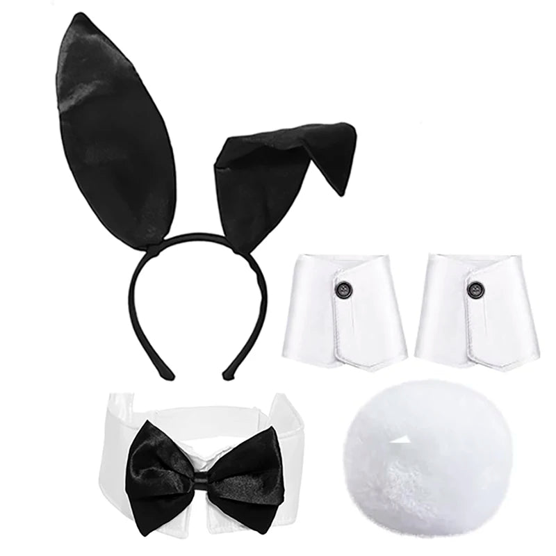 Kit Lapin – Oreilles, Nœud, Queue et Gants