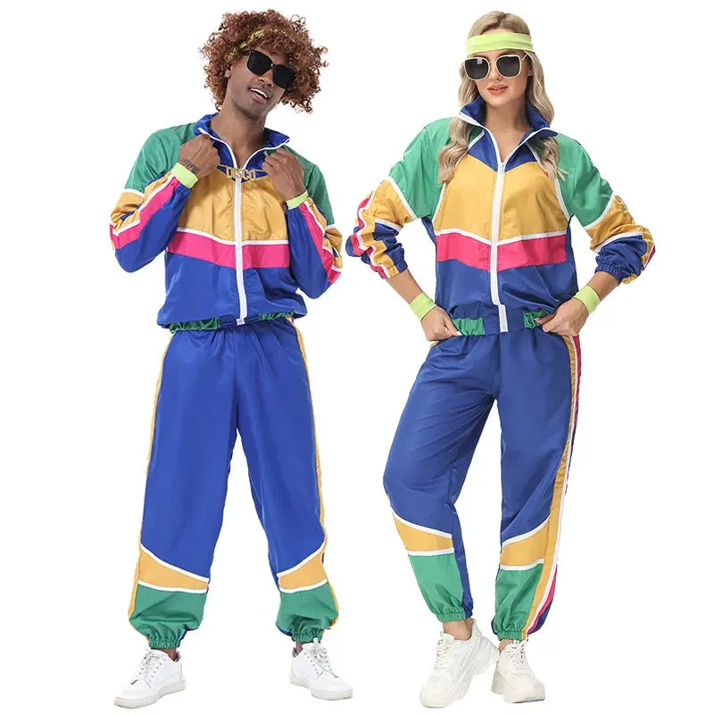 Déguisement Couple Hippie Rétro Années 70-80