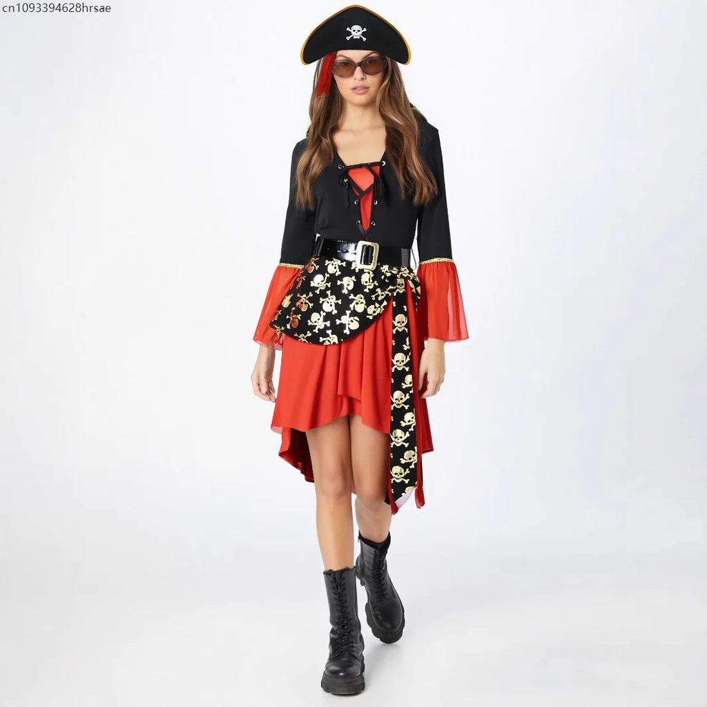 Déguisement Capitaine Pirate Gothique Femme