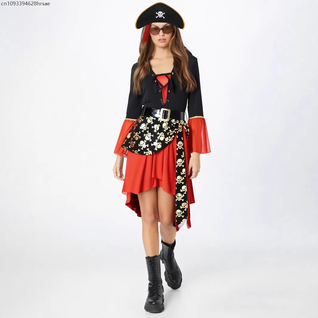 Déguisement Capitaine Pirate Gothique Femme