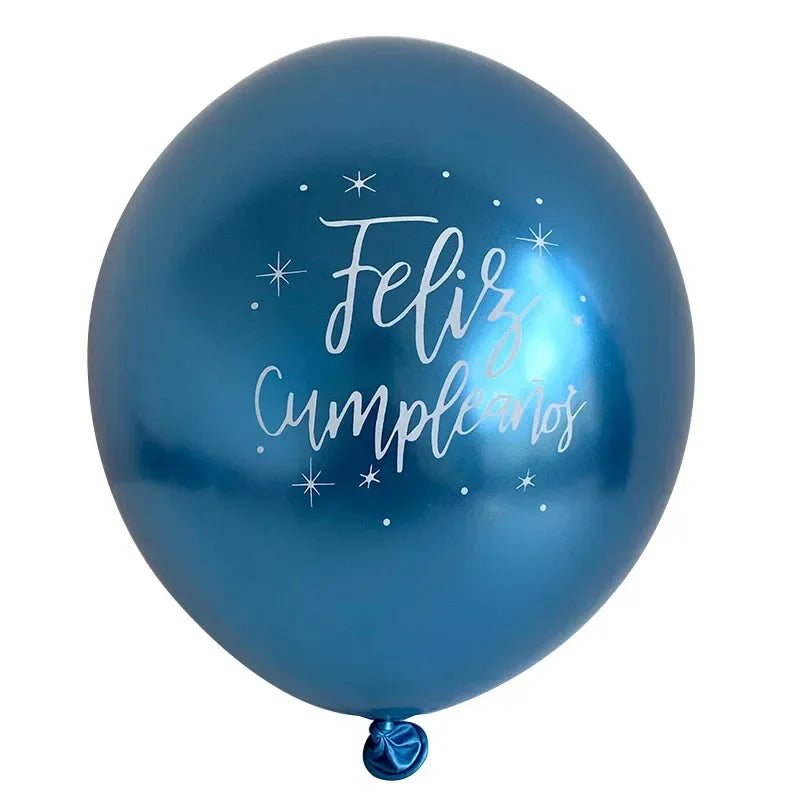 Lot de 15 Ballons Latex Or, Argent et Confettis – vue 22