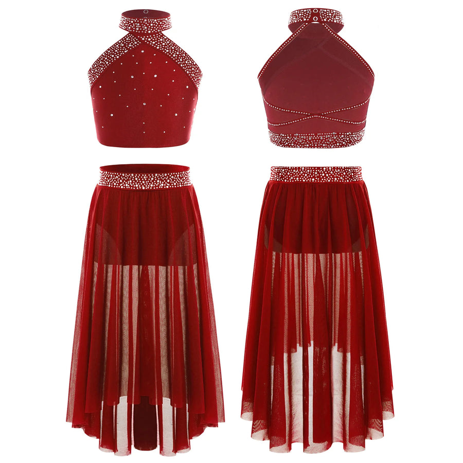 Tenue de Danse Lyrique pour Fille — Top Pailleté et Jupe – vue 6
