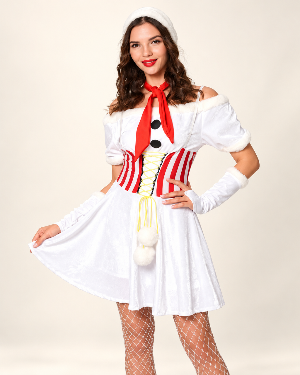 Déguisement Bonhomme de Neige avec Chapeau — photo premium studio