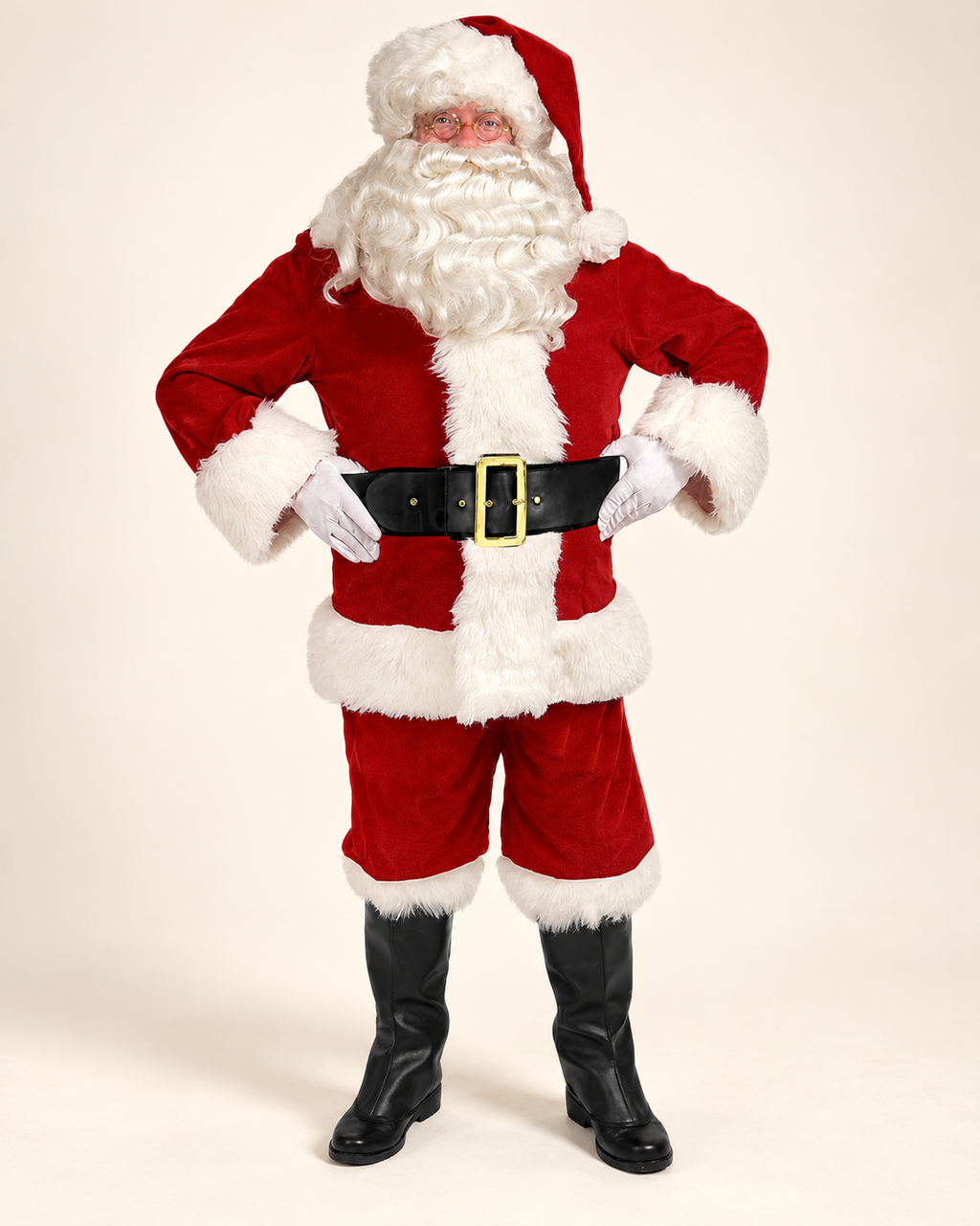 Costume de Père Noël Complet Adulte avec Bonnet — photo premium studio