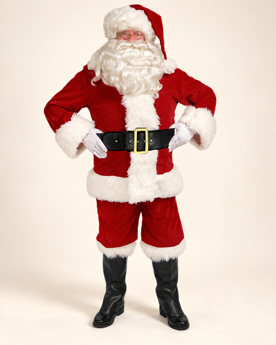 Costume de Père Noël Complet Adulte avec Bonnet — photo premium studio